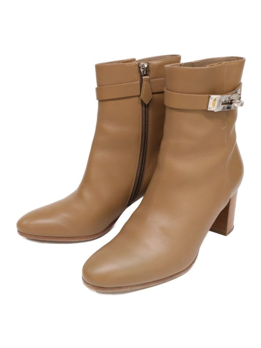 Hermes Saint Germain Kelly Leather Short Boots